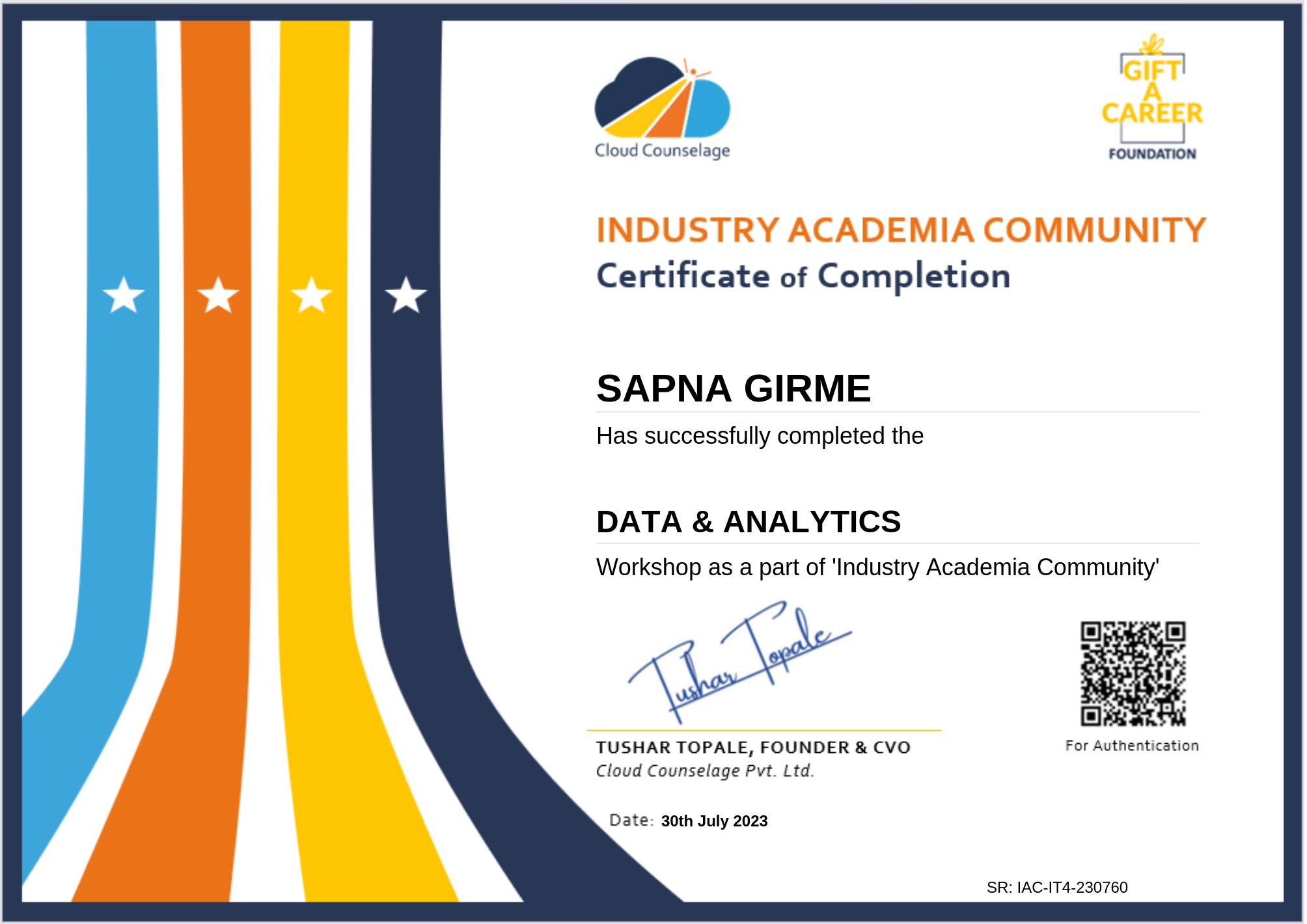 Certificate 13