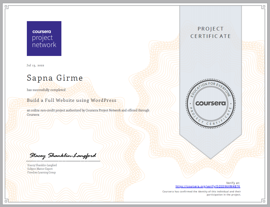 Certificate 2