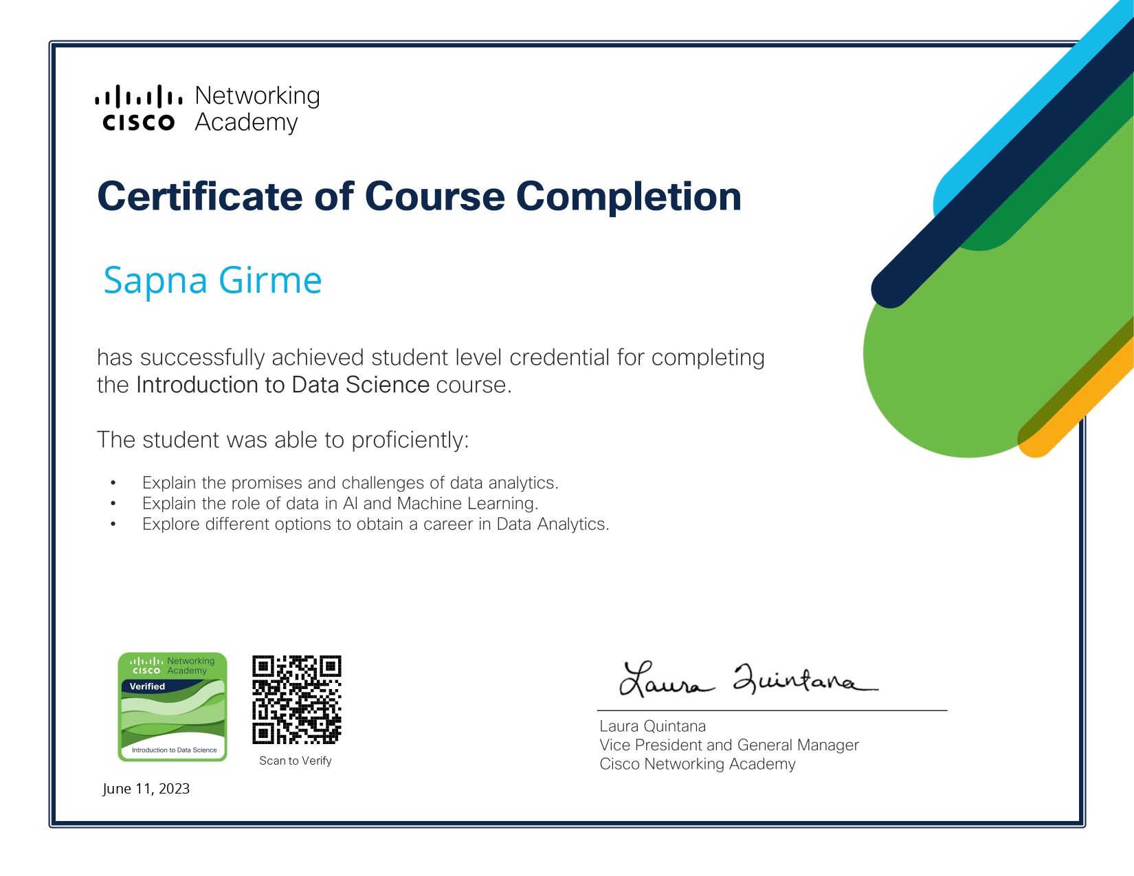Certificate 7